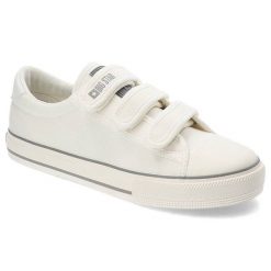 Białe Trampki Big Star Modne Buty Damskie. Białe trampki BIG STAR, bez wzorów, retro, bez zapięcia. Za 149.00 zł.