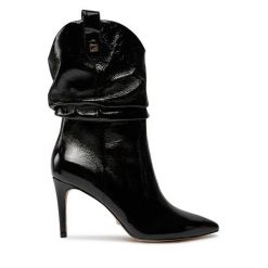 Botki Guess. Czarne botki Guess, z aplikacjami, bez obcasa, na szpilce, bez zapięcia. Za 1,309.00 zł.