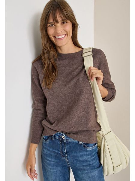 Cecil Sweter w kolorze brązowym rozmiar: L. Brązowe swetry Cecil, l, bez wzorów, bez ramiączek. Za 122.09 zł.