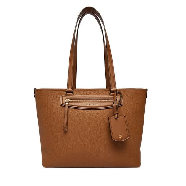 Torebka MICHAEL Michael Kors. Brązowe shopper bag MICHAEL Michael Kors, bez wzorów, bez dodatków. Za 1,091.99 zł.