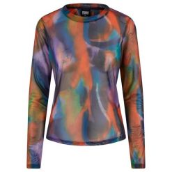 Bluzka Z Długim Rękawem Damska Reflection Mesh. Czarne bluzki Urban Classics, s, bez wzorów, z meshu, casualowe, bez kołnierzyka, bez ramiączek. Za 149.99 zł.