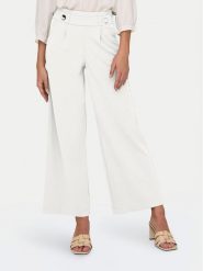JDY Spodnie materiałowe Geggo 15208430 Biały Wide Leg. Białe spodnie materiałowe JDY, bez wzorów, z materiału. Za 89.99 zł.