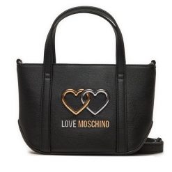 Torebka LOVE MOSCHINO. Czarne torebki klasyczne Love Moschino, bez wzorów, klasyczne, bez dodatków. Za 1,039.00 zł.