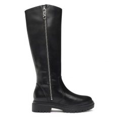 Kozaki MICHAEL Michael Kors. Czarne kozaki MICHAEL Michael Kors, bez wzorów, bez obcasa, na płaskiej podeszwie, bez zapięcia. Za 1,849.00 zł.