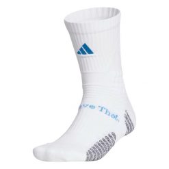 Skarpetki adidas AE. Białe skarpetki adidas, bez wzorów, z materiału. Za 124.00 zł.