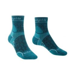 BRIDGEDALE Skarpety damskie LIGHTWEIGHT T2 MERINO SPORT 3/4 teal-S. Niebieskie skarpetki Bridgedale, bez wzorów, z elastanu. Za 61.84 zł.