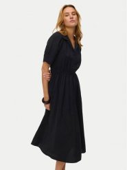 Vero Moda Sukienka koszulowa Rory 10347514 Czarny Regular Fit. Czarne sukienki Vero Moda, xs, bez wzorów, z wiskozy, bez kołnierzyka, bez ramiączek, koszulowe. Za 229.99 zł.