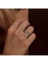 OR Carats Złoty pierścionek z kamieniem szlachetnym rozmiar: 60. Zielone pierścionki OR Carats, z ametystem, złote. Za 1,057.99 zł.