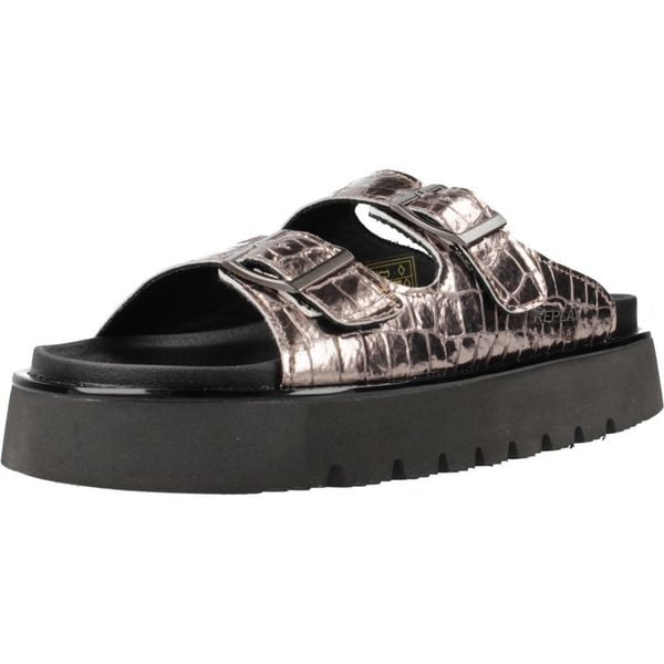 Sandały REPLAY MUDDY COCCO Brąz. Brązowe sandały Replay, bez wzorów, z syntetyku, sportowe, bez obcasa, bez zapięcia. Za 403.99 zł.