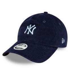 Czapka z daszkiem New Era. Niebieskie czapki z daszkiem New Era, bez wzorów. Za 99.99 zł.