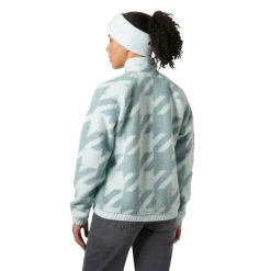 Sweter damski Helly Hansen Imperial Printed Pile Snap. Niebieskie swetry Helly Hansen, bez wzorów, z polaru, sportowe, bez ramiączek. Za 638.00 zł.