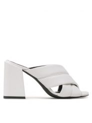 Furla Klapki Cross YF02FCR-U44000-01B00-4-401-20-IT Biały. Białe klapki Furla, bez wzorów, ze skóry, bez obcasa, bez zapięcia. Za 1,119.00 zł.