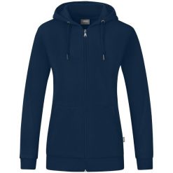 Kurtka damska Jako Organic. Niebieskie kurtki JAKO, m, bez wzorów, z bawełny, biznesowe, z kapturem. Za 366.00 zł.