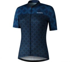 Damska koszulka z krótkim rękawem MIZUKI, granatowy. Niebieskie t-shirty sportowe Shimano, xl, bez wzorów, z elastanu, bez ramiączek, rowerowe. Za 349.90 zł.