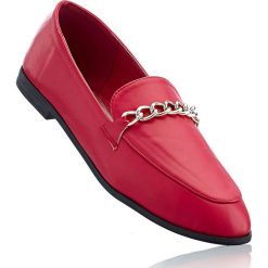 Buty wsuwane bonprix czerwony. Czerwone baleriny bonprix. Za 79.99 zł.