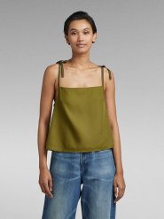 G-Star Top w kolorze khaki rozmiar: XS. Brązowe topy sportowe G-Star, xs, bez wzorów. Za 96.60 zł.