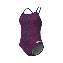 Damski kostium kąpielowy 1-częściowy Arena Snakeskin Lightdrop Back. Niebieskie stroje jednoczęściowe Arena, bez wzorów, sportowe. Za 309.00 zł.