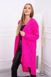 Sweter z geometrycznym wzorem różowy neon. Czerwone swetry KESI, l, bez wzorów, z wełny, eleganckie, plus size, bez ramiączek. Za 158.92 zł.