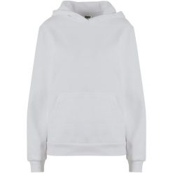 Bluza damska z kapturem Urban Classics Organic Loose Brushed. Białe bluzy Urban Classics, bez wzorów, bez ramiączek, z kapturem. Za 206.00 zł.