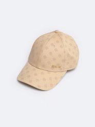 Czapka damska z daszkiem z monogramem beżowa Luisa 801. Brązowe czapki z daszkiem BIG STAR, bez wzorów, z materiału, eleganckie. W wyprzedaży za 79.99 zł.