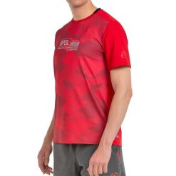 Bullpadel Esgos T-shirt. Czerwone t-shirty bullpadel, bez wzorów, sportowe, bez kołnierzyka, bez ramiączek. W wyprzedaży za 148.15 zł.