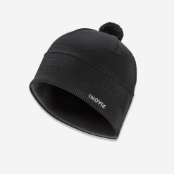 Czapka do narciarstwa biegowego dla dorosłych Inovik XC S 500. Czarne czapki zimowe INOVIK, bez wzorów, z elastanu, sportowe. Za 59.99 zł.