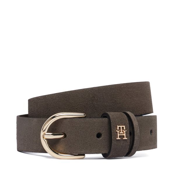 Pasek Tommy Hilfiger. Brązowe paski Tommy Hilfiger, bez wzorów. Za 209.99 zł.