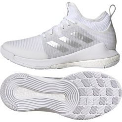 Buty do siatkówki adidas CrazyFlight Mid W GY9278 białe białe. Białe buty treningowe adidas, bez wzorów, z gumy, bez zapięcia, do siatkówki. Za 844.32 zł.