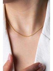 Lodie Silver Srebrny naszyjnik - dł. 42 cm rozmiar: onesize. Szare naszyjniki Lodie Silver, z materiału, srebrne. Za 82.99 zł.