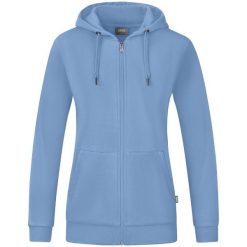 Kurtka damska Jako Organic. Niebieskie kurtki JAKO, m, bez wzorów, z bawełny, biznesowe, z kapturem. Za 366.00 zł.