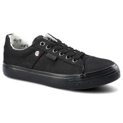 Czarne Trampki Lee Cooper Damskie Lekkie Półbuty. Czarne trampki Lee Cooper, bez wzorów, z materiału, klasyczne, bez zapięcia. Za 89.99 zł.
