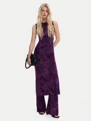 Desigual Sukienka koktajlowa Alina 25WWVK33 Fioletowy Slim Fit. Fioletowe sukienki Desigual, xl, bez wzorów, z syntetyku, wizytowe, bez kołnierzyka, bez ramiączek. Za 539.99 zł.