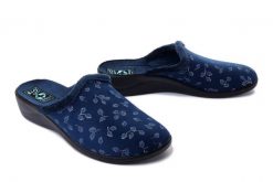 ADANEX 28280 SILVIA SIL1VV granatowy, kapcie damskie. Niebieskie kapcie Adanex, bez wzorów. Za 74.99 zł.