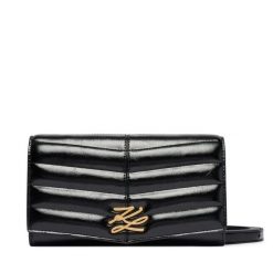 Torebka KARL LAGERFELD. Czarne listonoszki KARL LAGERFELD, bez wzorów, bez dodatków. Za 779.99 zł.