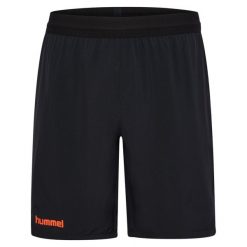 Spodenki treningowe Hummel Blaze Pro. Brązowe szorty sportowe Hummel, bez wzorów, do piłki ręcznej. Za 116.00 zł.
