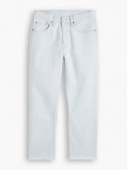 Levi´s Dżinsy "501® Crop" - Regular fit - w kolorze błękitnym rozmiar: W23/L26. Niebieskie jeansy l, z aplikacjami, klasyczne, z podwyższonym stanem. Za 154.07 zł.