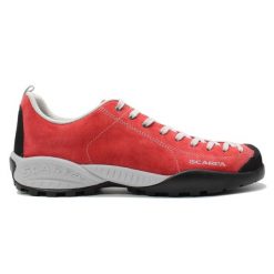 Buty outdoor damskie Scarpa Mojito. Czerwone buty trekkingowe Scarpa, z materiału, bez zapięcia. Za 450.99 zł.