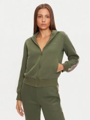Guess Bluza Britney V2YQ16 KB3P2 Zielony Regular Fit. Zielone bluzy Guess, s, z aplikacjami, z bawełny, bez kaptura. Za 269.99 zł.