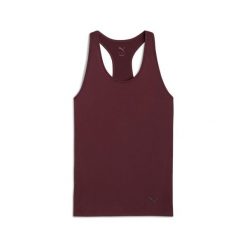 Damska koszulka bez rękawów TAD ESSENTIALS o kroju bokserki PUMA. Czerwone bokserki damskie Puma, bez wzorów. Za 109.00 zł.