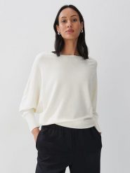 Someday Sweter w kolorze białym rozmiar: 42. Białe swetry someday., bez wzorów, ze splotem, bez ramiączek. Za 178.37 zł.