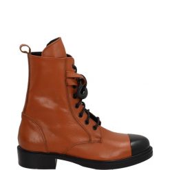 BOTKI DAMSKIE 1821P POLO TAN. Botki Venezia, bez wzorów, ze skóry, bez obcasa, bez zapięcia. Za 389.00 zł.