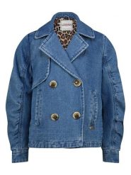 Vingino Trencz dżinsowy w kolorze niebieskim rozmiar: 140. Niebieskie płaszcze Vingino, bez wzorów, bez kaptura. Za 158.10 zł.