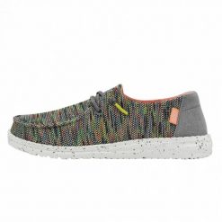 HEYDUDE Damskie Mokasyny Wendy Sox. Szare mokasyny Hey dude, bez wzorów, z materiału. Za 179.00 zł.