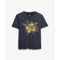 Koszulka damska z luźnym krojem i wzorem Superdry Biker Rock. Czarne t-shirty sportowe Superdry, bez wzorów, bez ramiączek. W wyprzedaży za 134.25 zł.