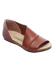 Comfortfusse Skórzane baleriny w kolorze brązowym rozmiar: 40. Brązowe baleriny Comfortfüße, bez wzorów, ze skóry, z otwartym noskiem, bez obcasa, bez zapięcia. Za 188.40 zł.