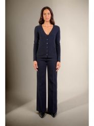 Perfect Cashmere Kaszmirowy kardigan "Chalais" w kolorze granatowym rozmiar: XXL. Niebieskie swetry Perfect Cashmere, xxl, bez wzorów, z kaszmiru, bez ramiączek. Za 369.99 zł.