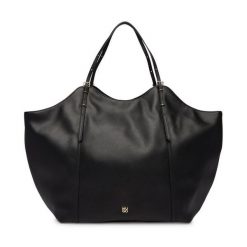 Torebka HUGO. Czarne shopper bag Hugo, bez wzorów, bez dodatków. Za 899.99 zł.