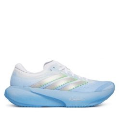 Buty do biegania adidas. Niebieskie buty do biegania adidas, bez wzorów, bez zapięcia, do biegania. Za 649.99 zł.
