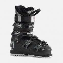 Buty narciarskie damskie Rossignol Pure Comfort 60 Soft Black flex 60. Czarne buty treningowe Rossignol, bez wzorów, z materiału, bez zapięcia, narciarskie. Za 699.99 zł.