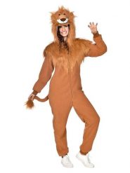 Amscan Kombinezon kostiumowy "Lion" w kolorze jasnobrązowym rozmiar: S. Brązowe kombinezony AMSCAN, s, bez wzorów, bez kołnierzyka, bez ramiączek. Za 130.99 zł.